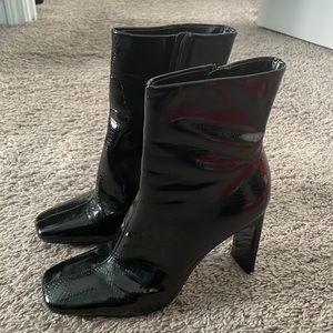 Cileste Bootie Black Patent Lether